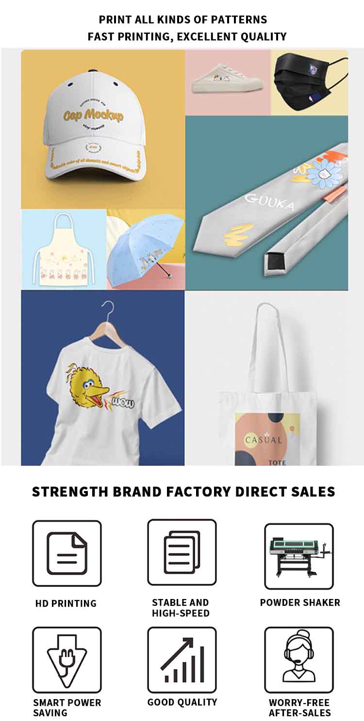 Dört kafalı dtf yazıcı uygulaması